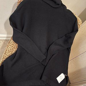 NWT LILLUSORY TURTLENECK TUNIC SWEATER BLACK XL